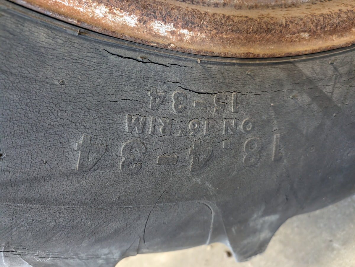 18.4 - 34 Rear Tires on Rims