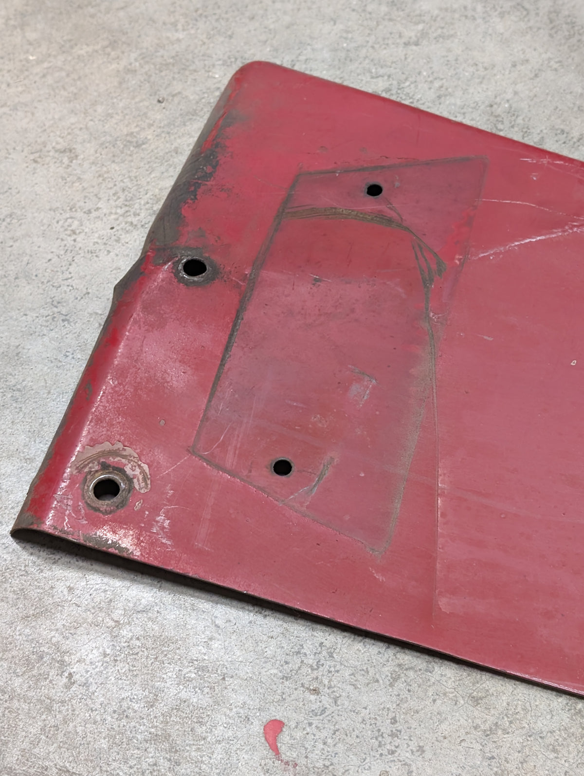 Right Radiator Side Panel IH International 397926R1 USED