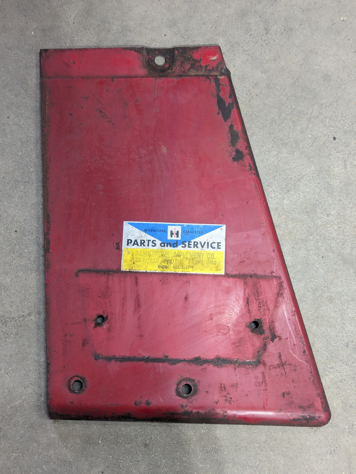 Left Radiator Side Panel IH International 397882R1 USED