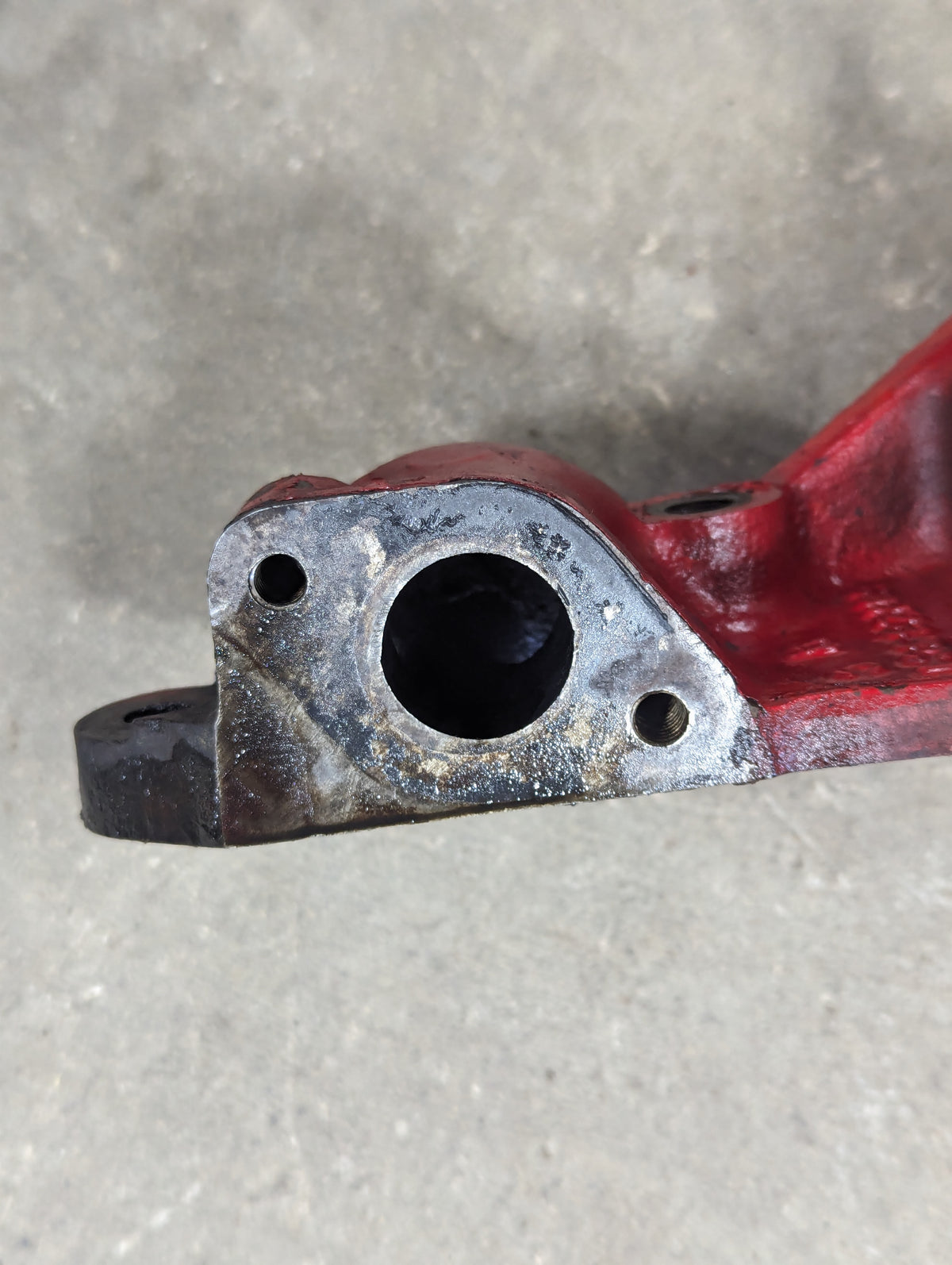 Rear Oil Cooler Header IH International 607263C1 USED