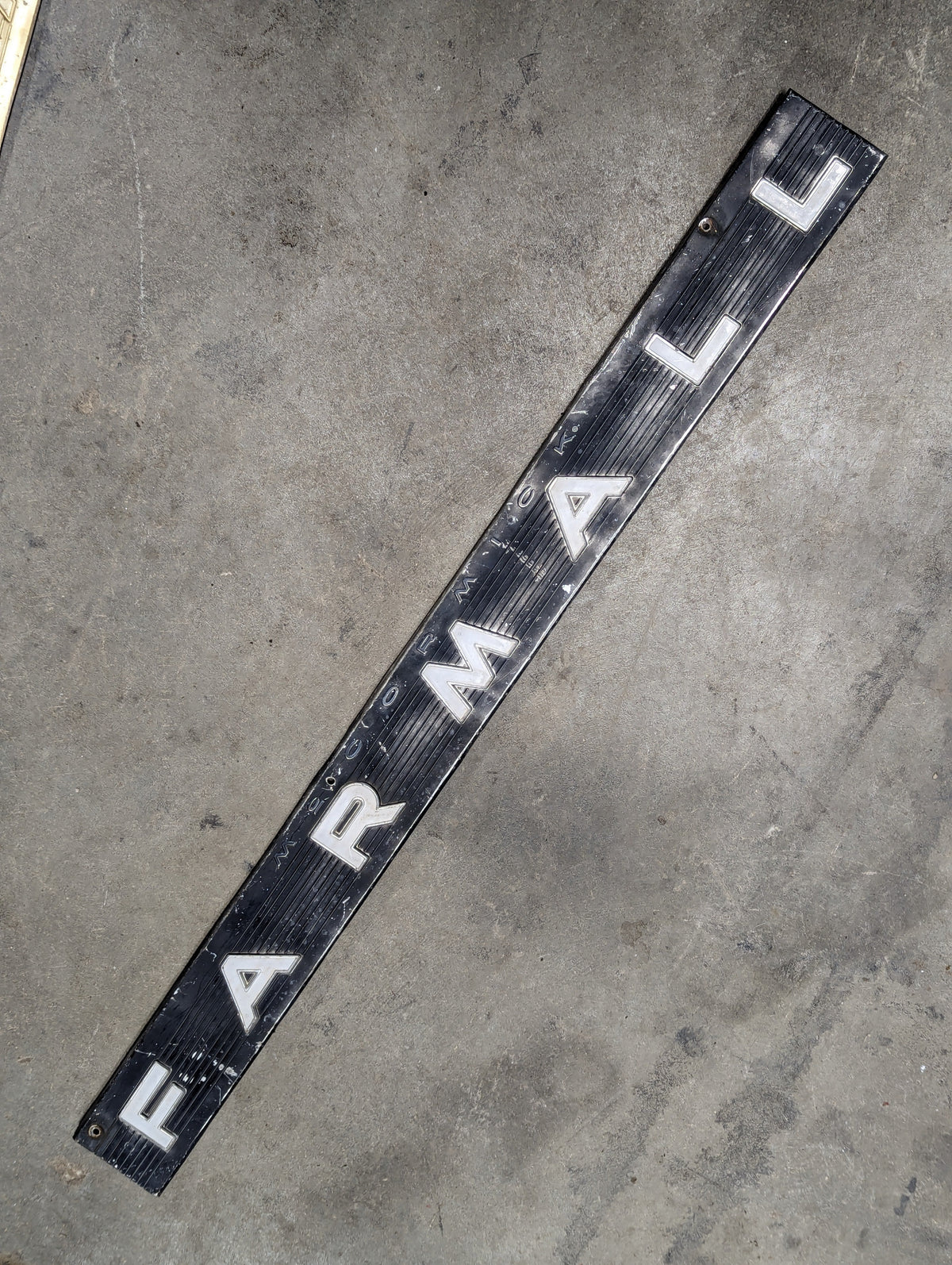 Farmall Emblem Plate IH International 377796R1 USED