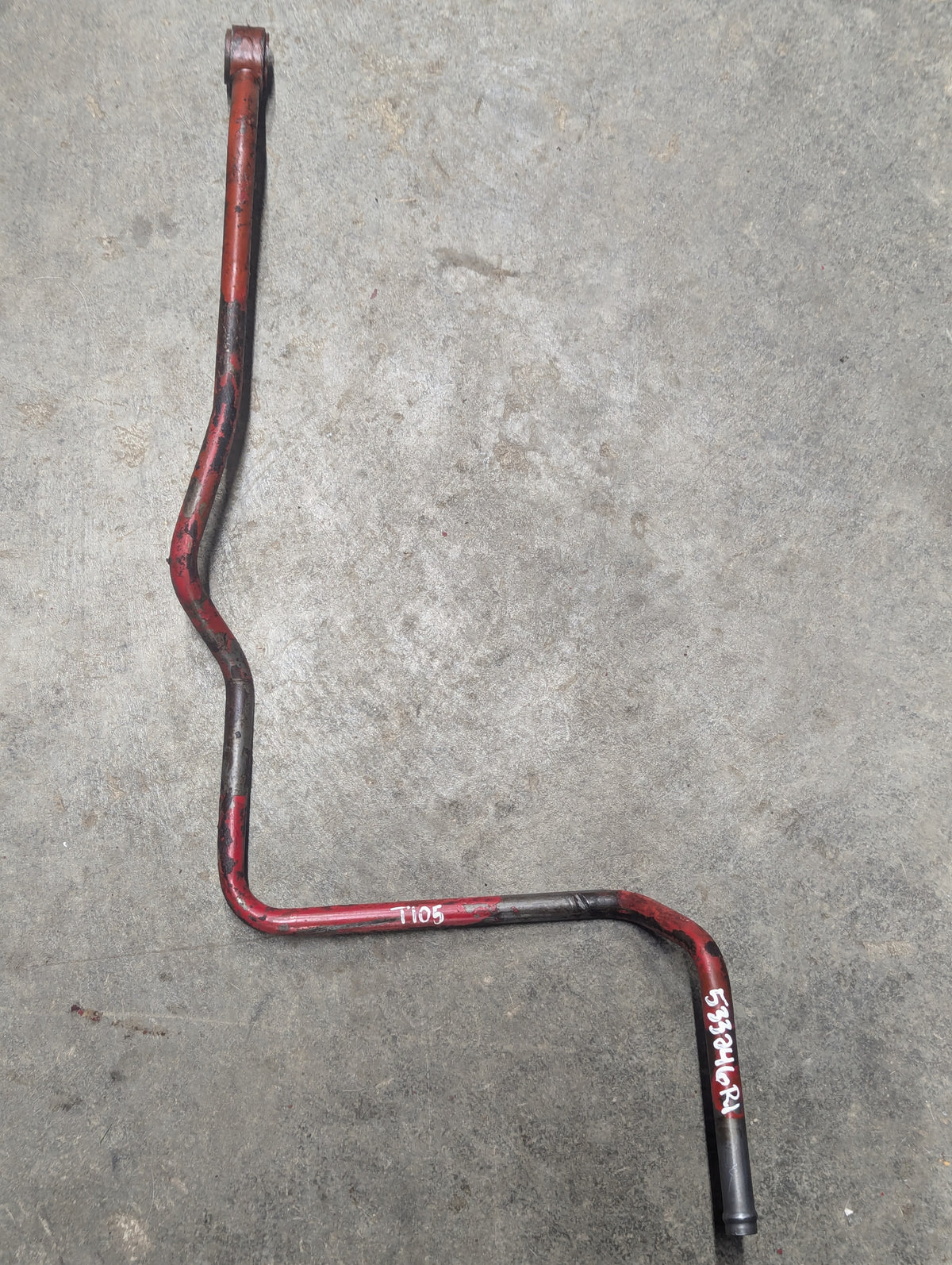 Rear Oil Cooler Outlet Tube IH International 533246R1 USED