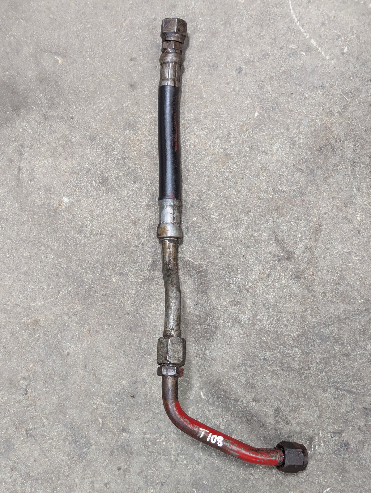 Front Left Drop Tube IH International 385089R11 383250R91 USED