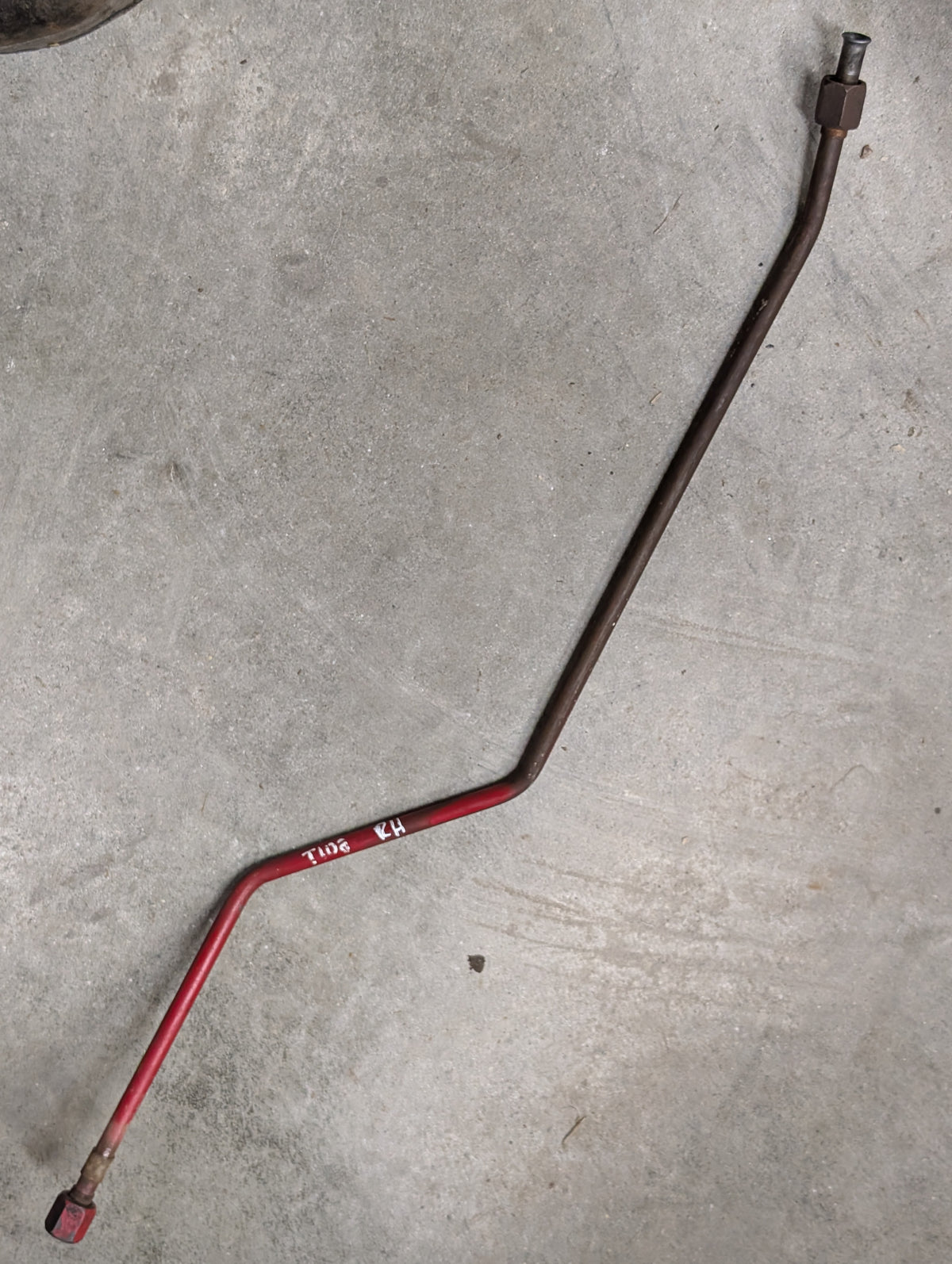 Inner Right Power Steering Line IH International 65371C1 USED