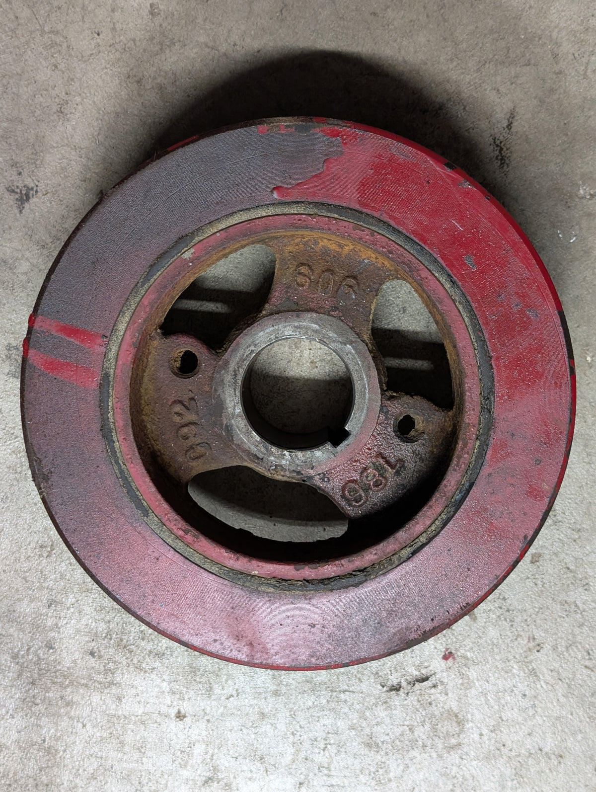 Crankshaft Damper Pulley IH International 701036C93 USED