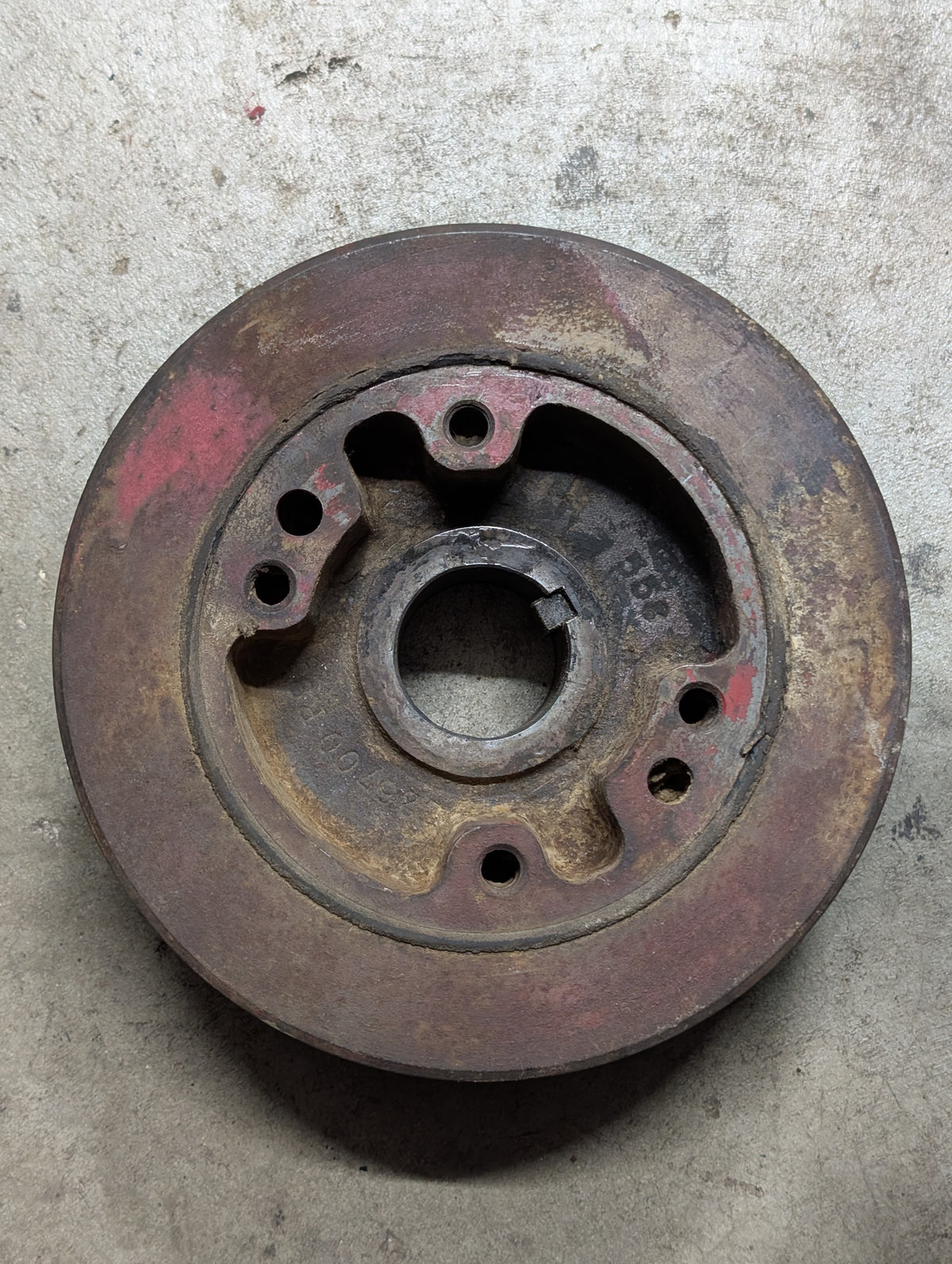 Crankshaft Damper Pulley IH International 701036C93 USED