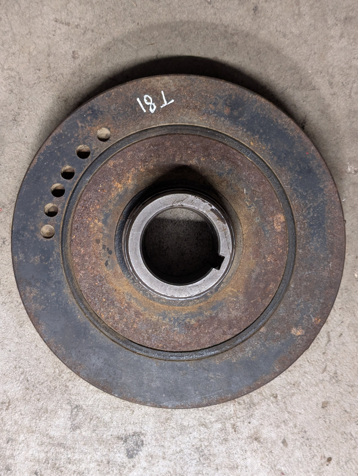 Crankshaft Damper Pulley IH International 701036C93 USED