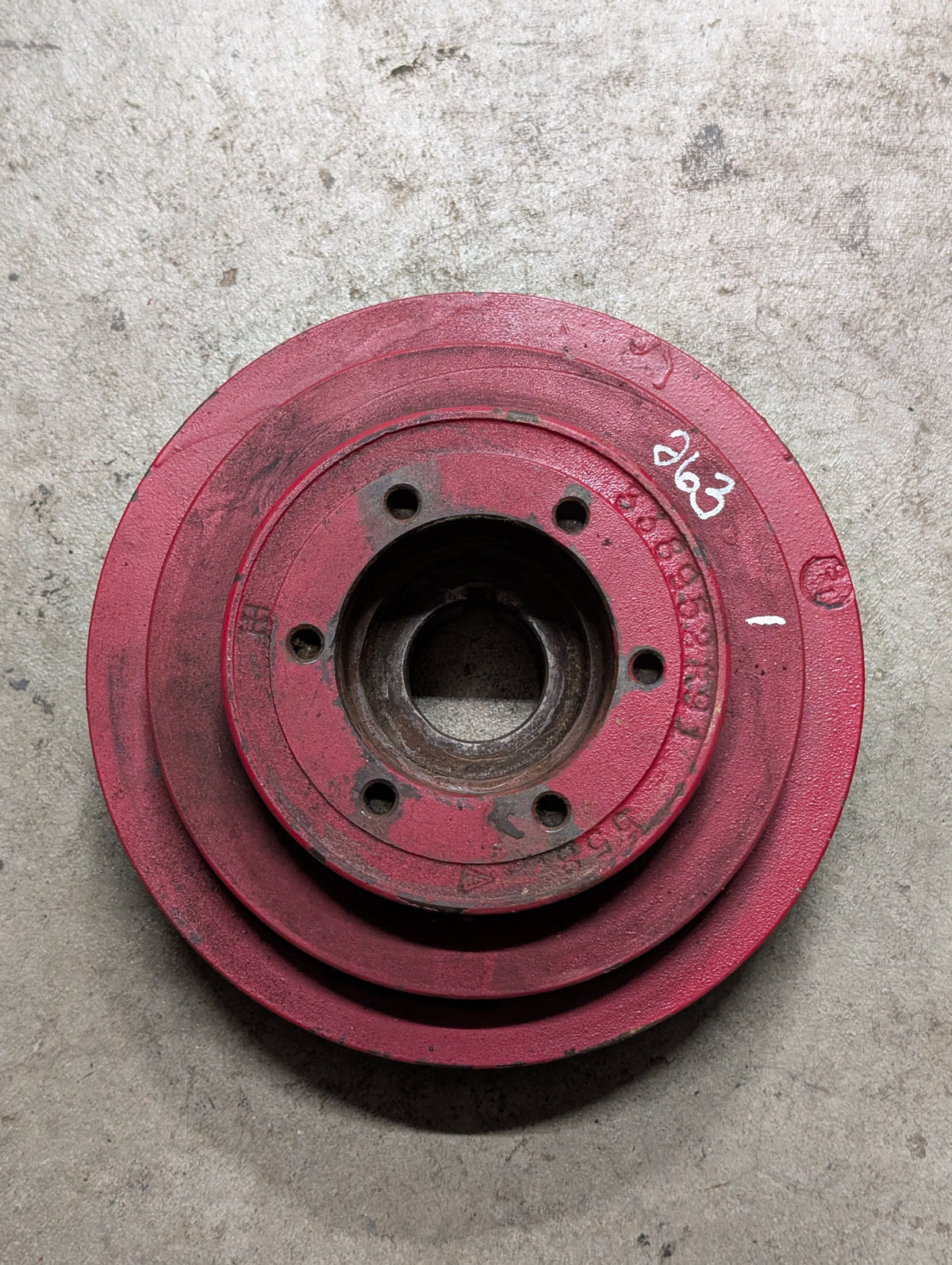Crankshaft Damper Pulley IH International 338952R91 USED