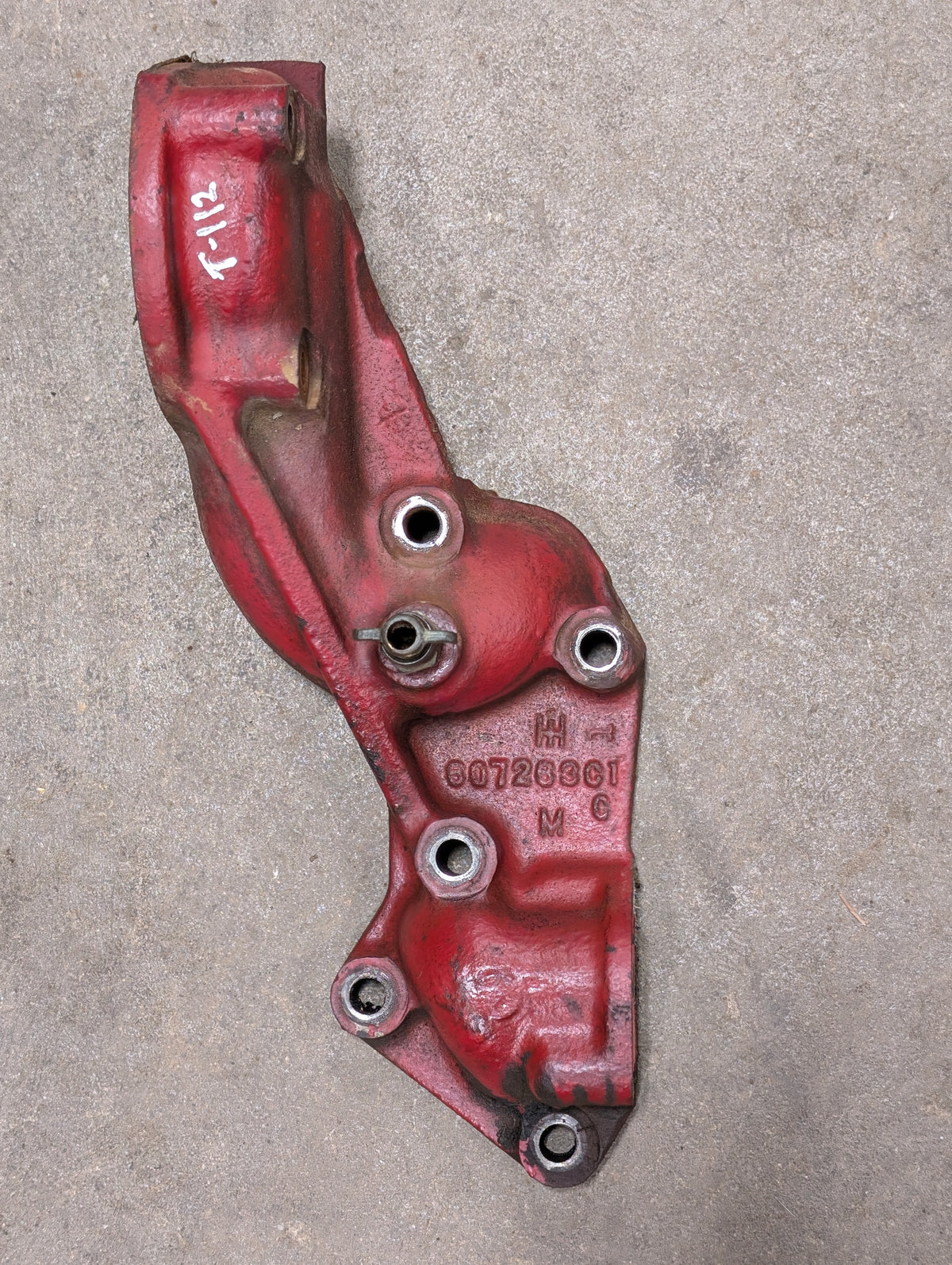 Rear Oil Cooler Header IH International 607263C1 USED