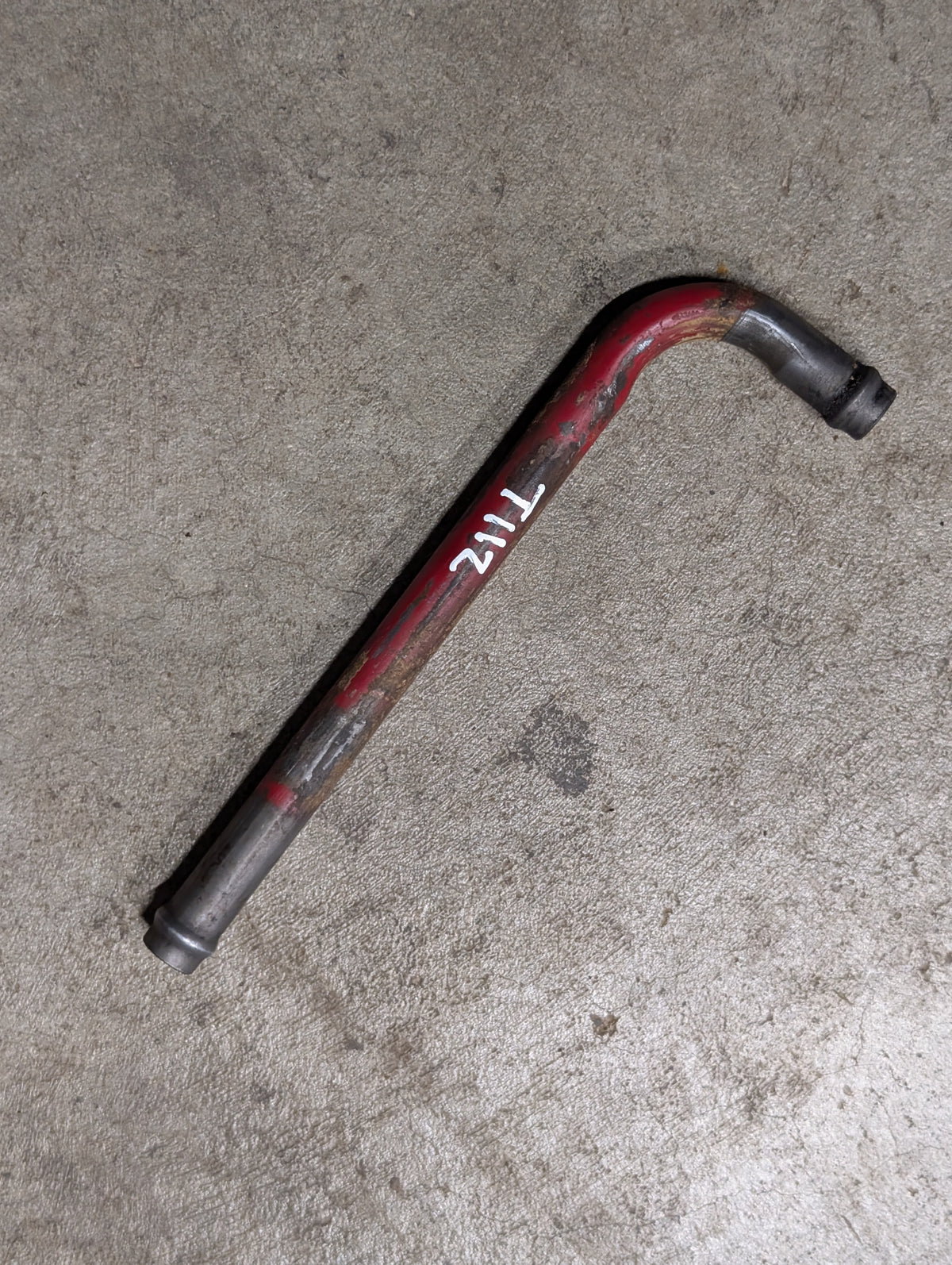 Oil Cooler Inlet Front Tube IH International 387328R1 USED