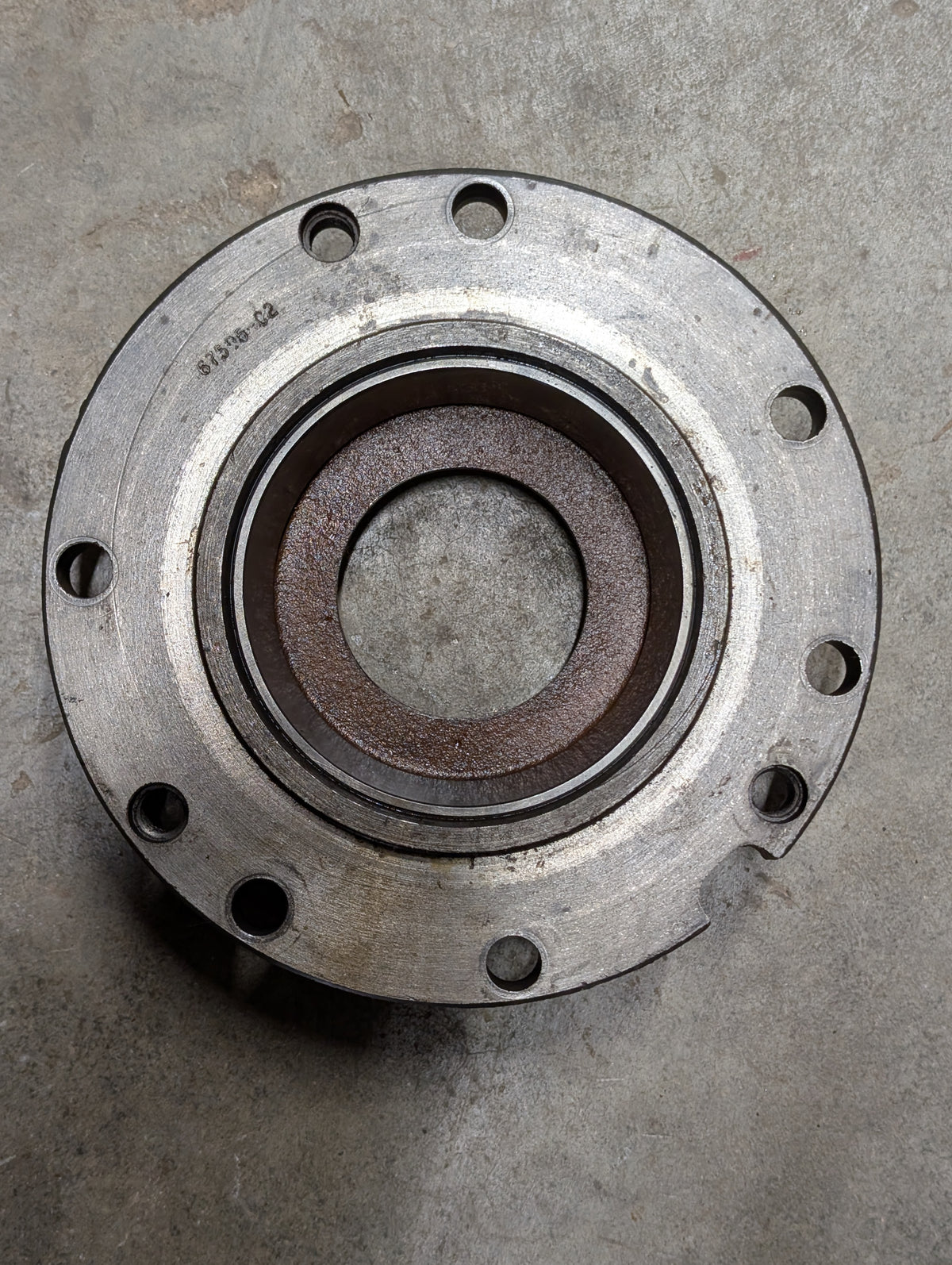 Left Differential Bearing Retainer IH International 67595C2 USED