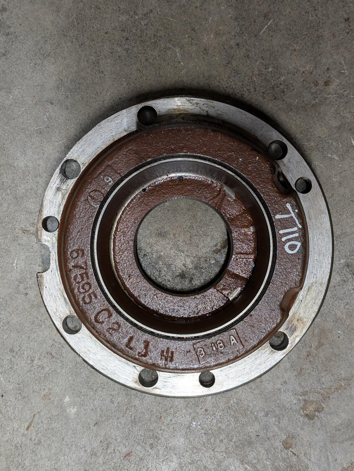 Left Differential Bearing Retainer IH International 67595C2 USED