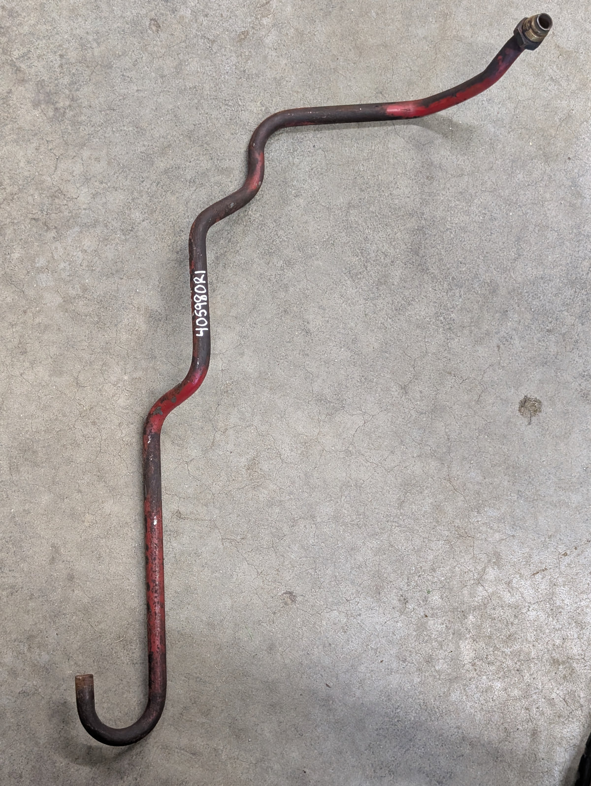 Foot & Inch Valve Dump Tube IH International 405980R1 USED