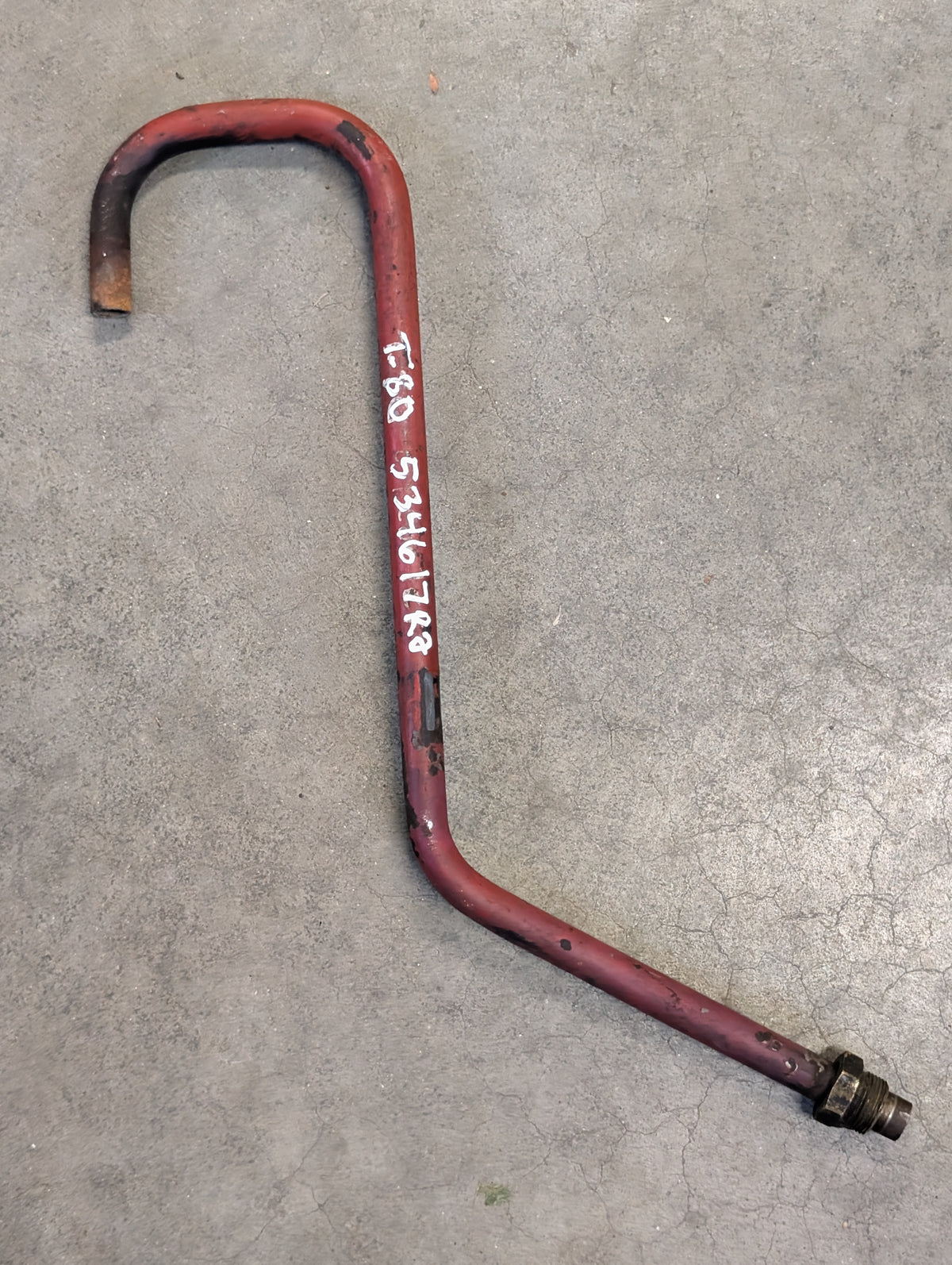 Foot-N-Inch Valve Dump Tube IH International 534617R2 USED