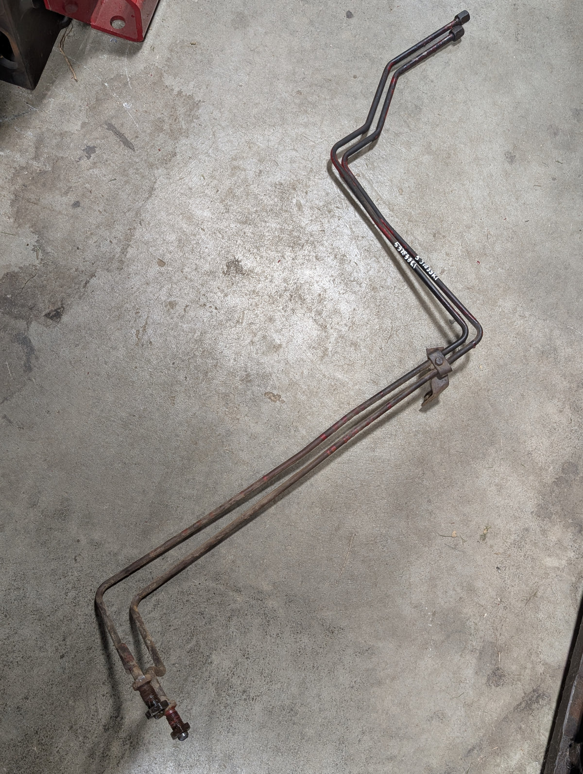 Front Power Steering Line Assembly IH International 537835R1 537832R1 USED