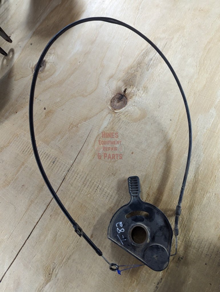 Black Flow Control Sector & Cable Assembly 143989C1 137901C1 USED - Hines Equipment Repair & Parts