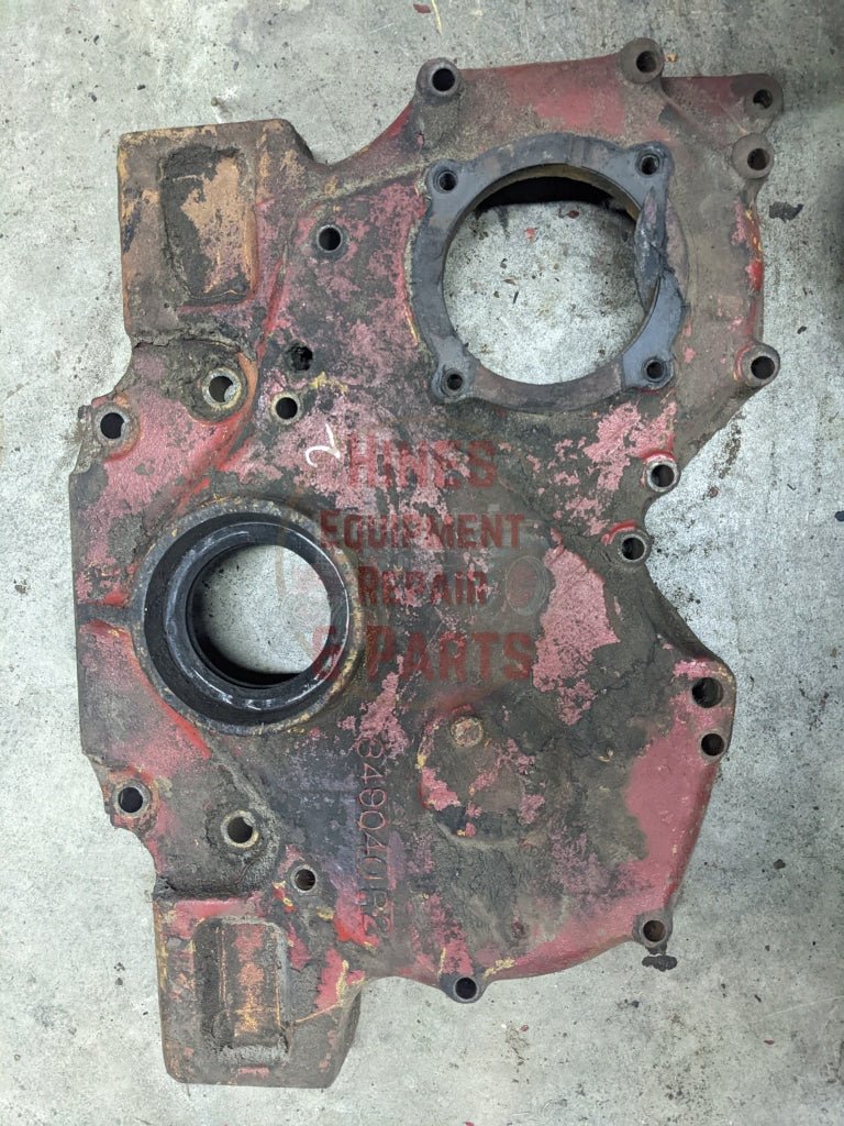 Crankcase Front Cover IH International 349040R1 349040R2 USED - Hines Equipment Repair & Parts