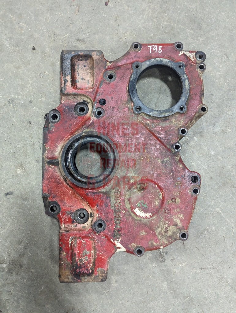 Crankcase Front Cover IH International 349040R1 349040R2 USED - Hines Equipment Repair & Parts