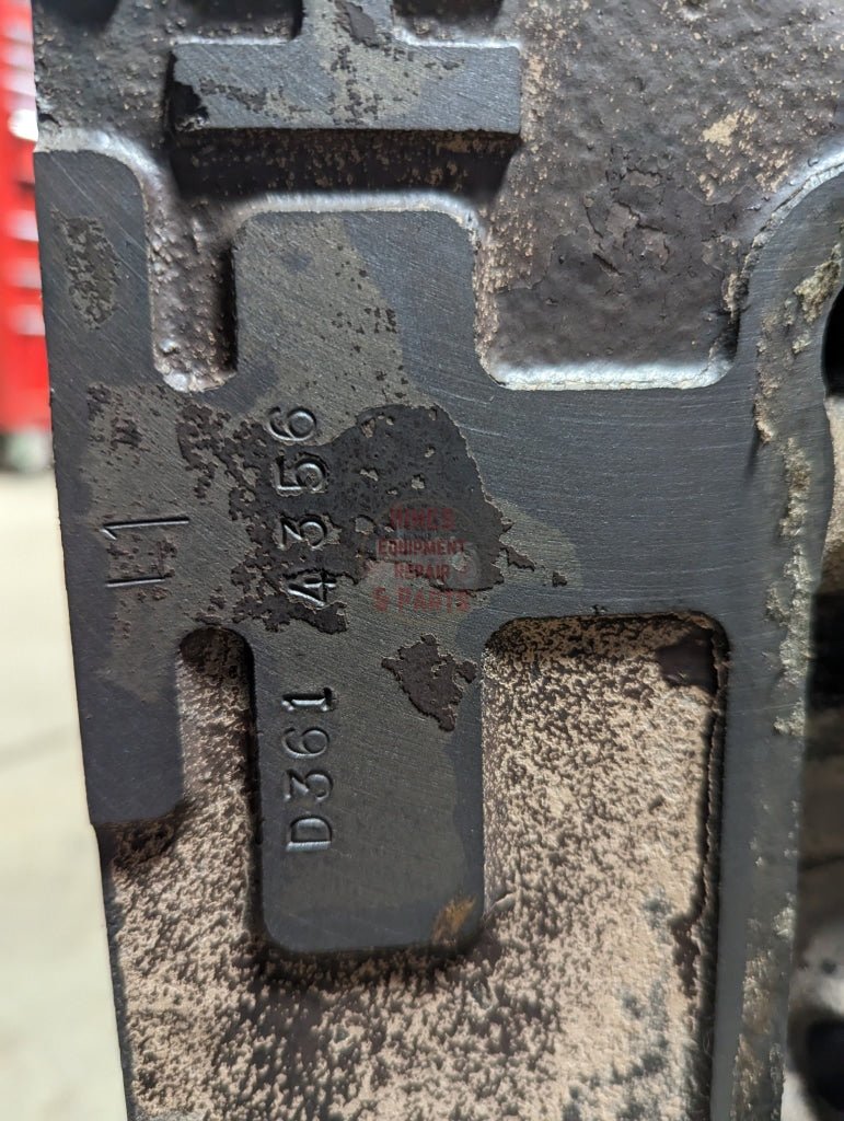 D-361 Engine Block IH International 341222R2 601099C93 USED - Hines Equipment Repair & Parts