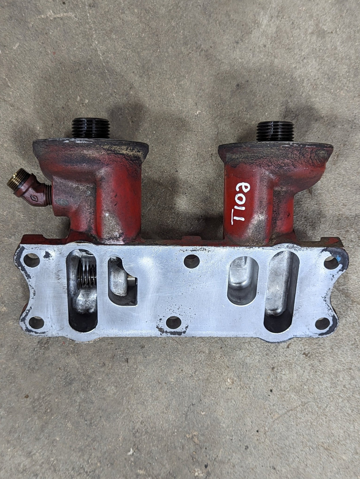 Oil Filter Base IH International 675358C1 USED - Hines Equipment Repair & Parts