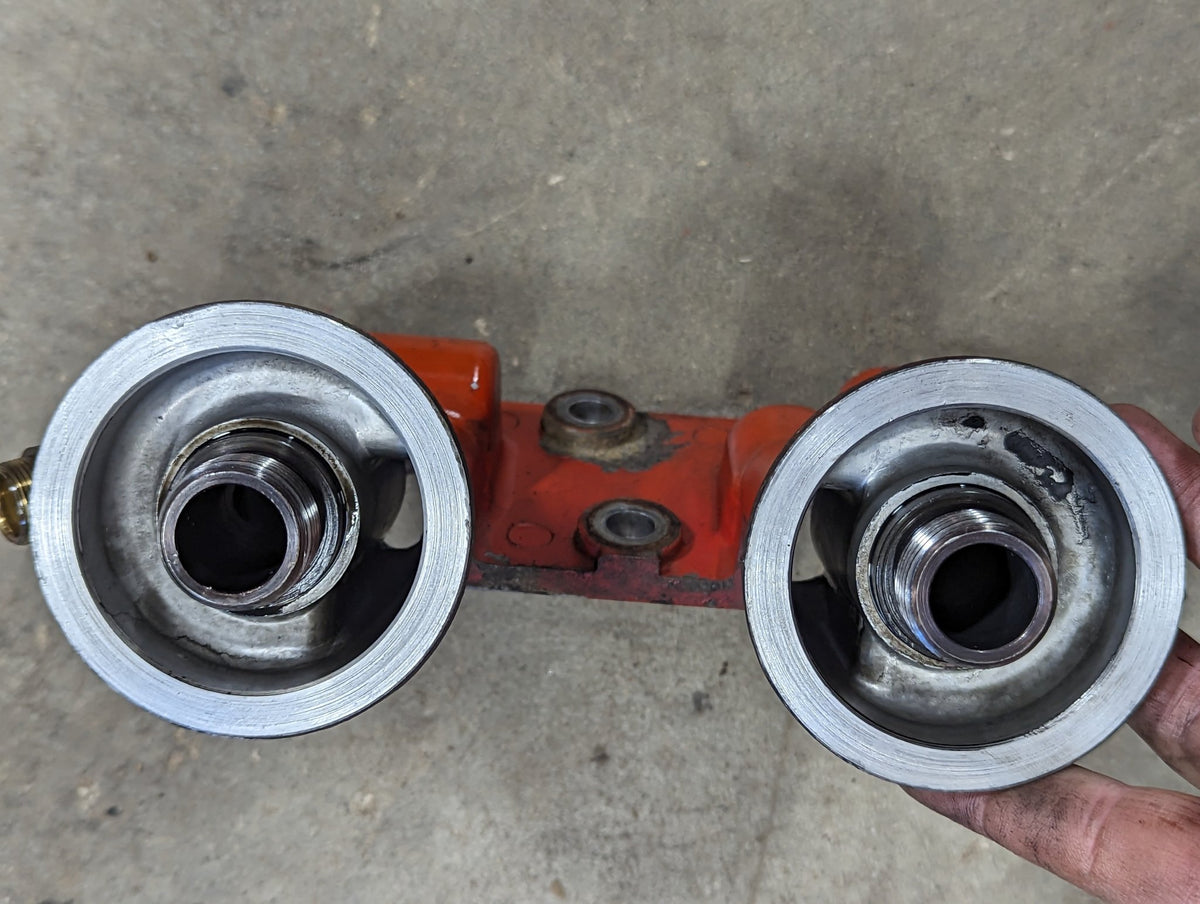 Oil Filter Base IH International 675358C1 USED - Hines Equipment Repair & Parts